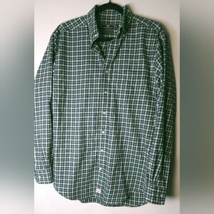 Men's Vineyard Vines Flannel button down shirt Size Medium Blue/Green